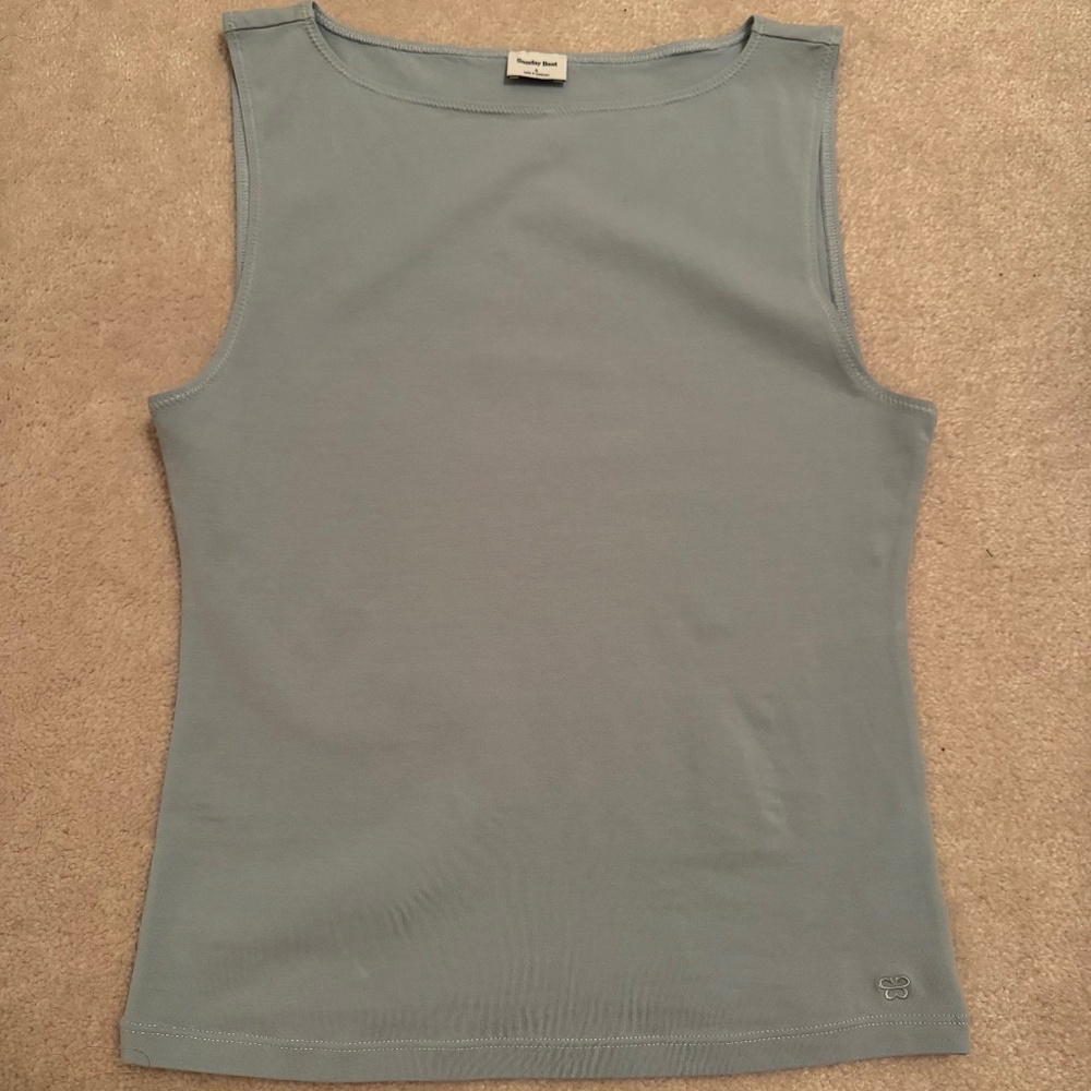 Sunday Best Boatneck Top in Baby Blue